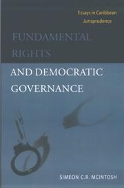 Cover of: Fundamental rights and democratic governance: essays in Caribbean jurisprudence