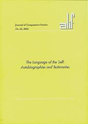 Cover of: ALIF 22 Language of the Self