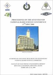 Cover of: 17th Nrsc'2000: Seventeenth National Radio Science Conference