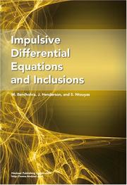 Cover of: Impulsive Differential Equations and Inclusions