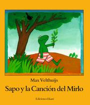 Cover of: Sapo Y La Cancion Del Mirlo by Max Velthuijs, Carmen Diana Dearden