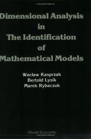 Cover of: Dimensional Analysis in the Identification of Mathematical Models