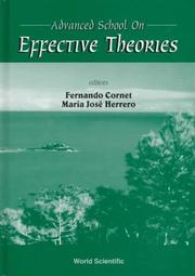 Cover of: Advanced School on Effective Theories: Almunecar, Granada, Spain  by 