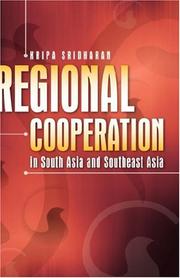 Cover of: Regional Cooperation in South Asia and Southeast Asia by Kripa Sridharan