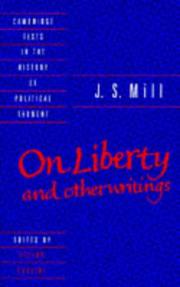 Cover of: On Liberty and Other Writings