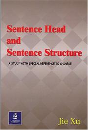 Cover of: Sentence Head and Sentence Structure