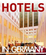 Cover of: Hotels in Germany by Verlagshaus Braun