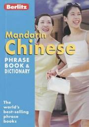 Cover of: Berlitz Chinese (Mandarin) Phrase Book (Berlitz Phrase Books)