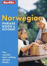 Cover of: Norwegian Berlitz Phrase Book and Dictionary (Berlitz Phrase Books)