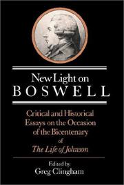 Cover of: New Light on Boswell by 