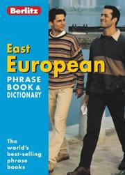 Cover of: East European Berlitz Phrase Book and Dictionary (Berlitz Phrase Books)