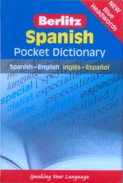 Cover of: Berlitz Spanish Pocket Dictionary by Berlitz