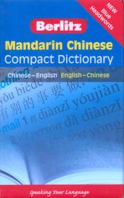 Cover of: Berlitz Mandarin Chinese Compact Dictionary | Berlitz Publishing