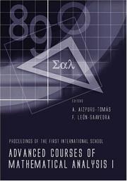 Advanced courses of mathematical analysis I