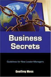 Cover of: Business Secrets : Guidelines for New Leaders - Managers