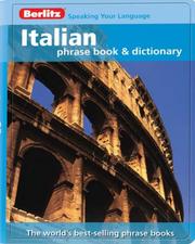 Cover of: Italian Berlitz Phrase Book (Berlitz Phrase Books)