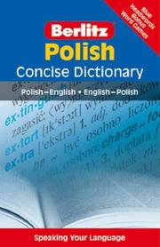 Polish concise dictionary by Berlitz Publishing Company