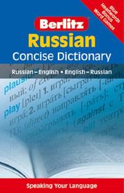 Cover of: Berlitz Russian Concise Dictionary: Russian-english - English-russian (Berlitz Concise Dictionaries)