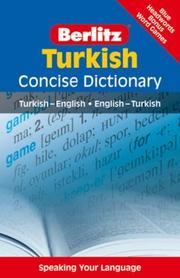 Cover of: Berlitz Turkish Dictionary: Turkish-English / English-Turkish (Berlitz Concise Dictionaries)