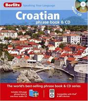 Cover of: Berlitz Croatian Phrase Book (Berlitz Speaking Your Language)