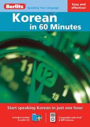 Cover of: Berlitz Korean in 60 Minutes (Berlitz in 60 Minutes)