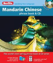 Cover of: Berlitz Mandarin Chinese Phrase Book (Berlitz Travel Packs) by Berlitz