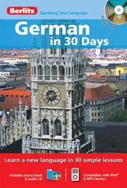 Cover of: Berlitz German in 30 Days