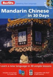 Cover of: Berlitz Mandarin Chinese in 30 Days