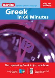 Cover of: Greek in 60 Minutes (Berlitzin 60 Minutes)