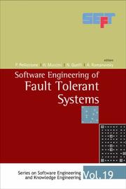 Cover of: Software Engineering of Fault Tolerance Systems (Software Engineering and Knowledge Engineering) (Software Engineering and Knowledge Engineering) (Series ... Engineering and Knowledge Engineering)