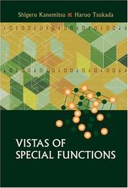 Cover of: Vistas of Special Functions by Shigeru Kanemitsu, Haruo Tsukada