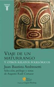 Cover of: Viaje de Un Maturrango y Otros Relatos Folkloricos