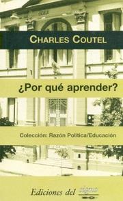 Cover of: Por Que Aprender?/ Why Learn?