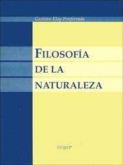 Cover of: Filosofia de La Naturaleza by Gustavo Eloy Ponferrada