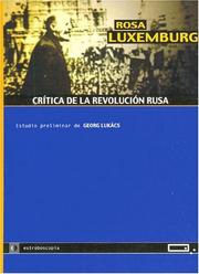 Cover of: Critica de La Revolucion Rusa