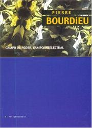 Cover of: Campo de Poder, Campo Intelectual