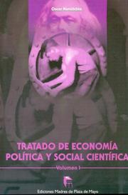 Cover of: Tratado de Economia Politica y Social Cientifica - Vol 1