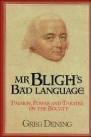 Mr Bligh's Bad Language by Greg Dening