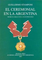 Cover of: El Ceremonial En La Argentina