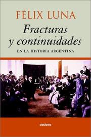 Cover of: Fracturas Y Continuidades En LA Historia Argentina