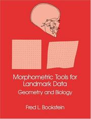 Cover of: Morphometric Tools for Landmark Data by Fred L. Bookstein