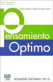 Cover of: Pensamiento Optimo