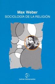 Cover of: Sociologia de La Religion by Max Weber