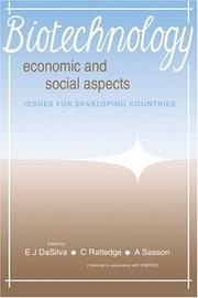 Cover of: Biotechnology: economic and social aspects : issues for developing countries