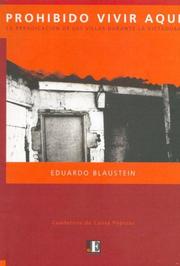Cover of: Prohibido Vivir Aqui by Eduardo Blaustein