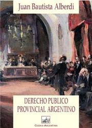 Cover of: Derecho Publico Provincial Argentino