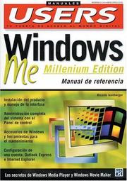 Cover of: Windows ME (Millennium Edition) Manual de Referencia: Manuales Users, en Español / Spanish (Manuales Users)