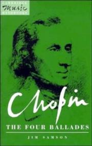 Cover of: Chopin, the four ballades