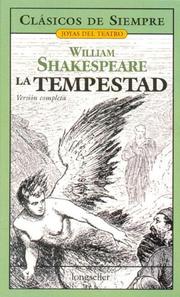 Cover of: La Tempestad by William Shakespeare