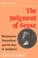 Cover of: The Judgment of Sense